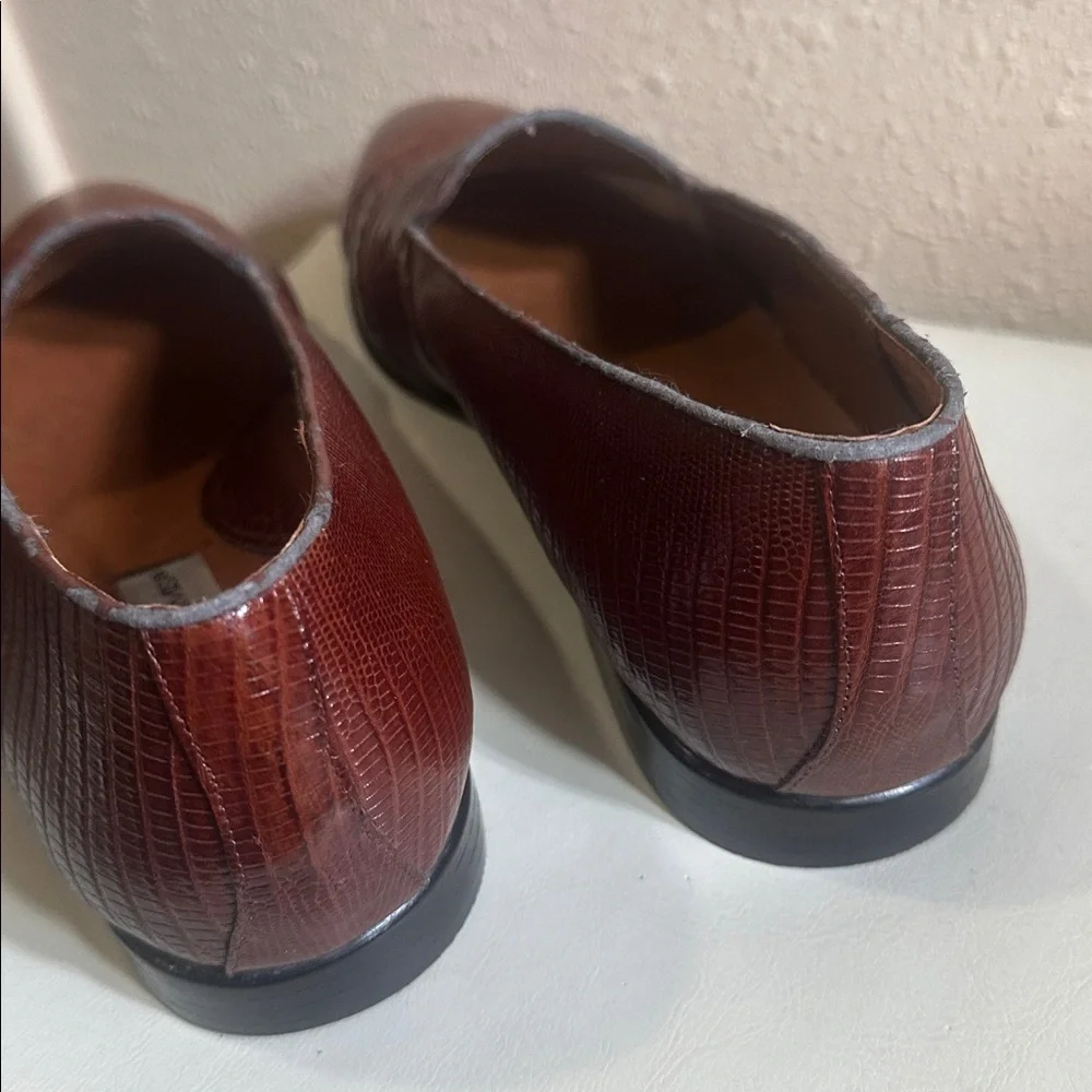 Stacy Adam’s Snakeskin Dress Loafers Size 8 1/2 M